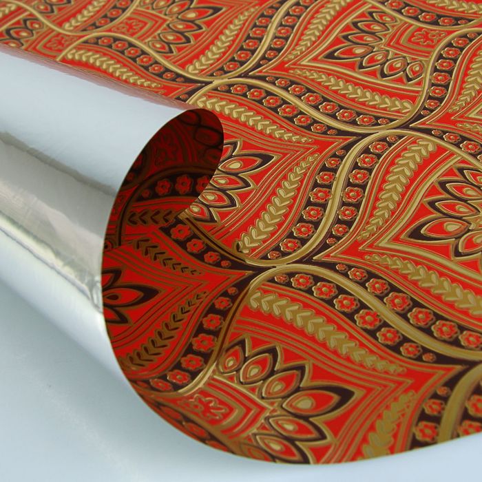 Плёнка для цветов и подарков "Маковки", 0,5 х 9 м, 30 мкм