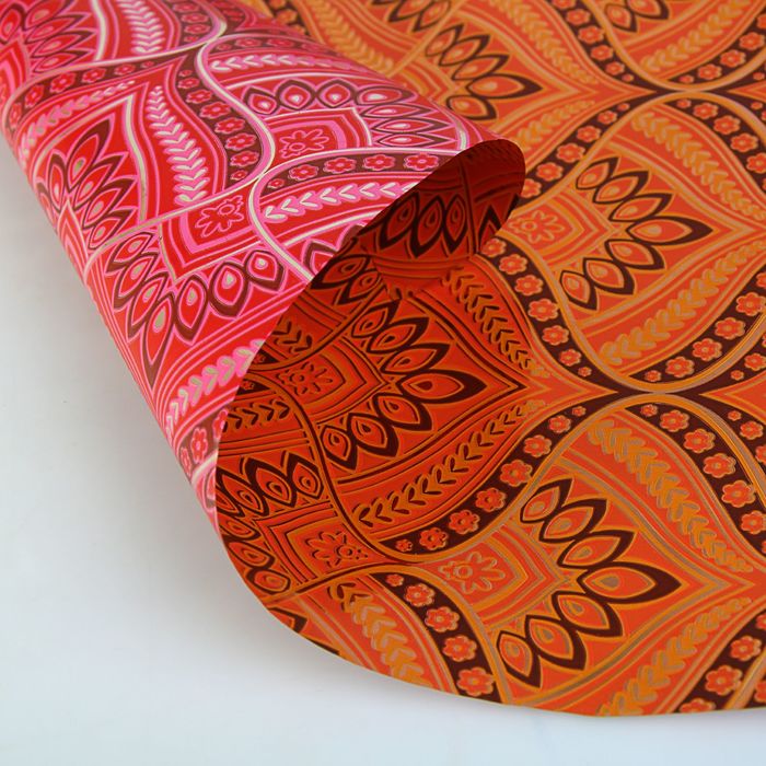 Плёнка для цветов и подарков "Маковки", 0,5 х 9 м, 30 мкм