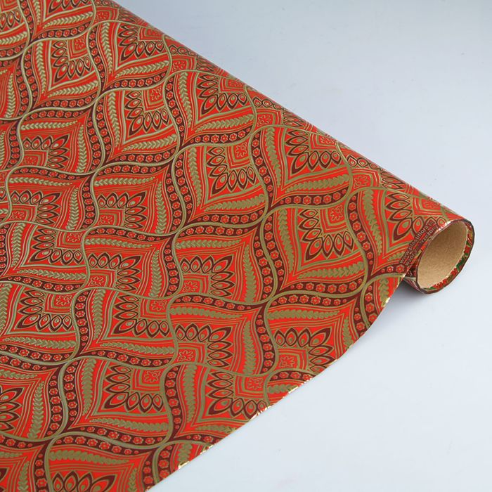 Плёнка для цветов и подарков "Маковки", 0,5 х 9 м, 30 мкм