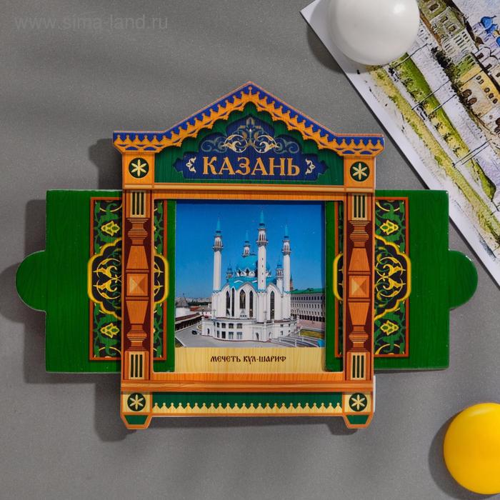 

Магнит раздвижной в форме окошка «Казань»