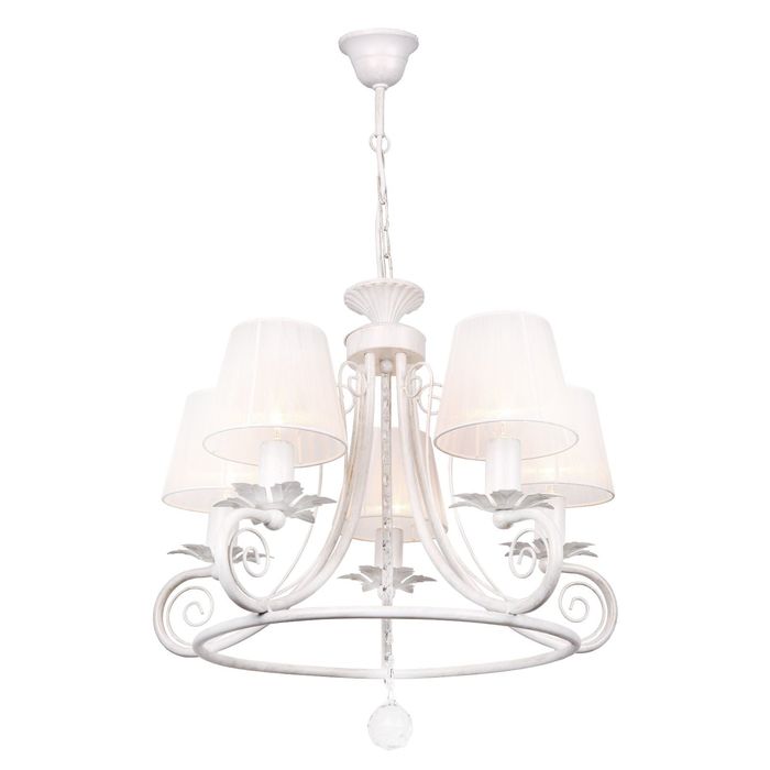 Люстра "Крит" 5x60W Е14 белого 48x36x91 см