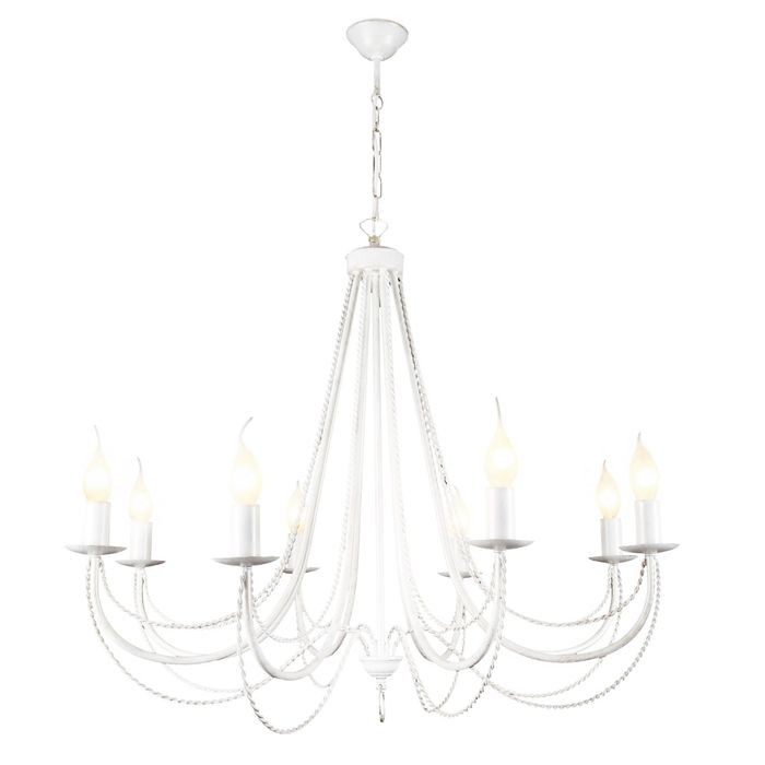 Люстра "Амстердам" 8x60W Е14 белого 73x63x103 см