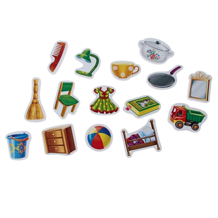 Мягкие магниты «Предметы быта», 15 шт.