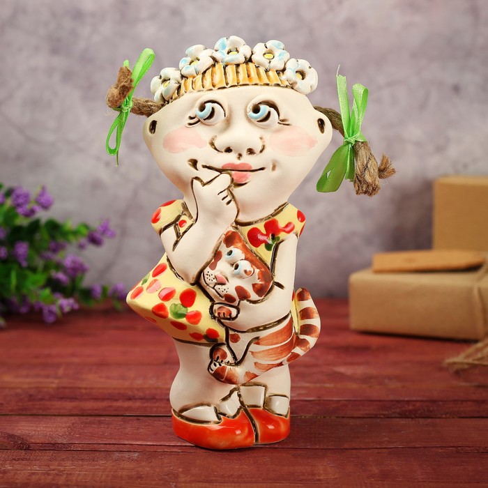 Статуэтка "Юля индеец", 18 см, микс