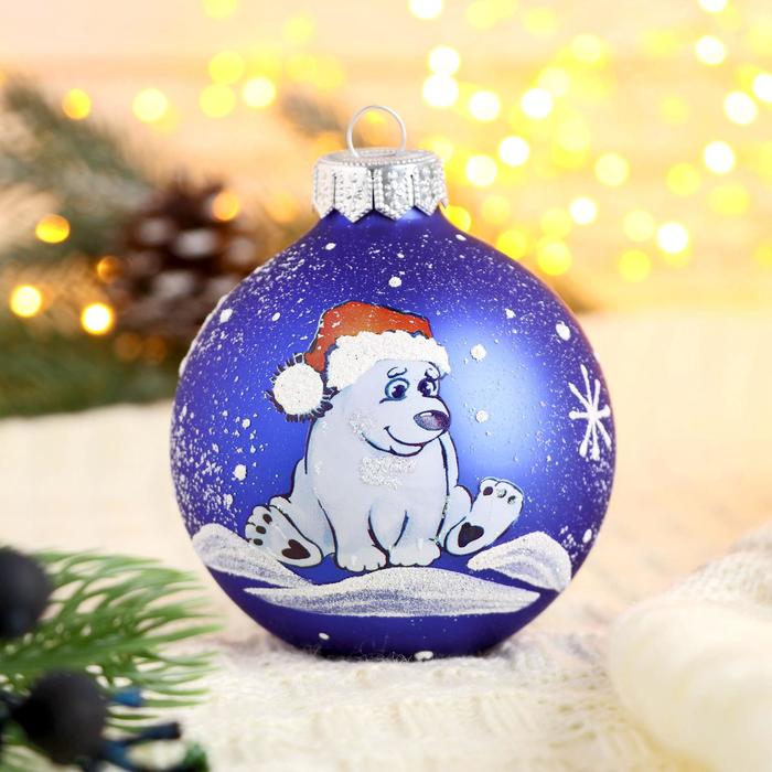 Шар "Мишка на Севере" 8,5 см