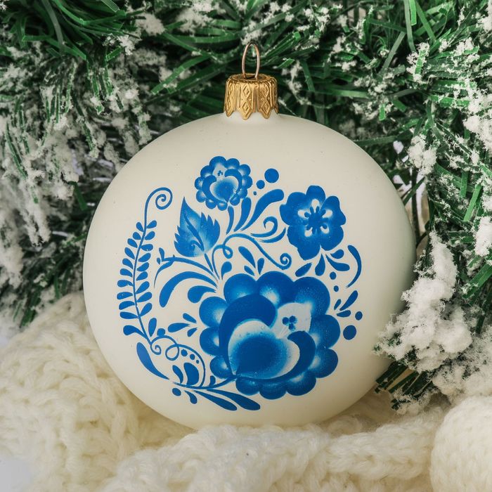 Шар "Гжель" 8,5 см