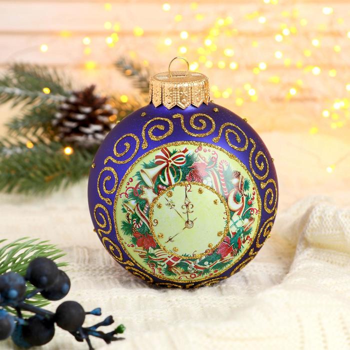 Шар "Часики" 10 см  микс