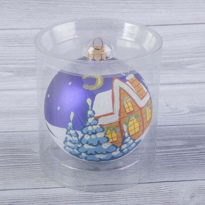 Шар "Домики" 10 см