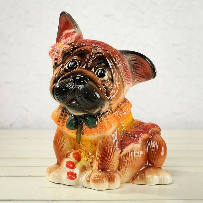 Копилка "Франсуа" коричневый, глазурь