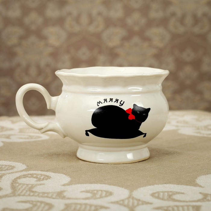 Набор посуды "Киски", 3 предмета: кружка 220 мл, салатник 500 мл, тарелка