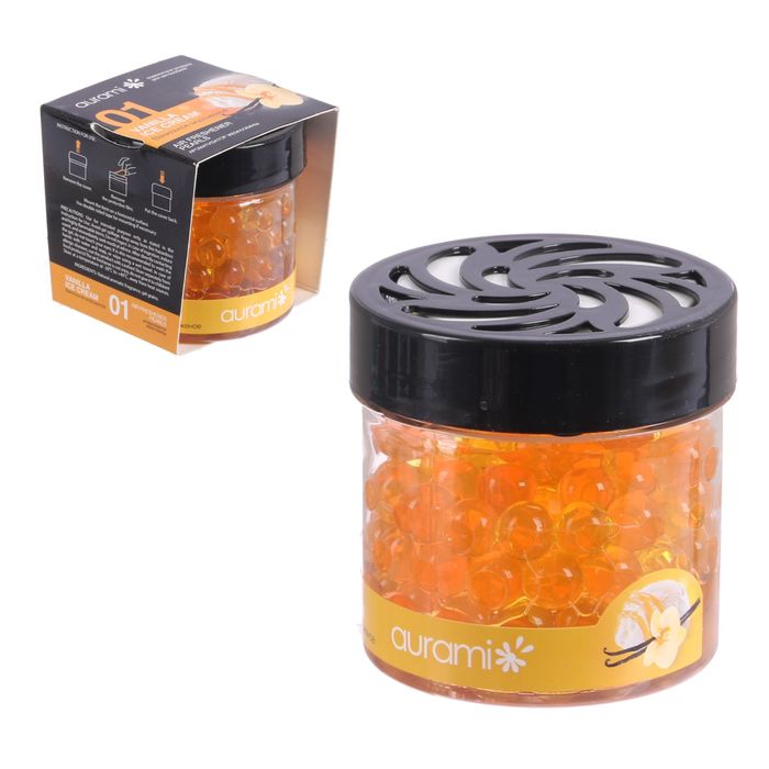 Ароматизатор воздуха гелевый "Жемчужины", ванильное мороженое 100 г