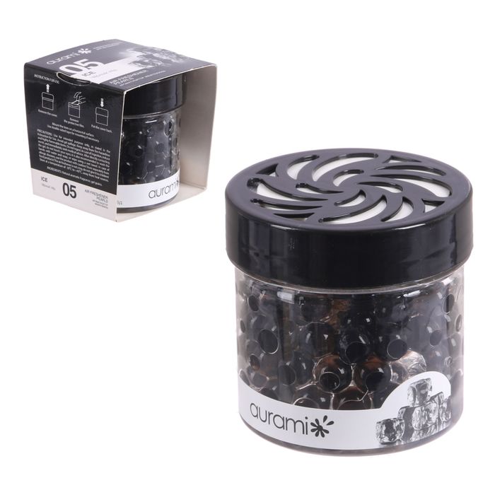 Ароматизатор воздуха гелевый "Жемчужины", черный лед, 100 г