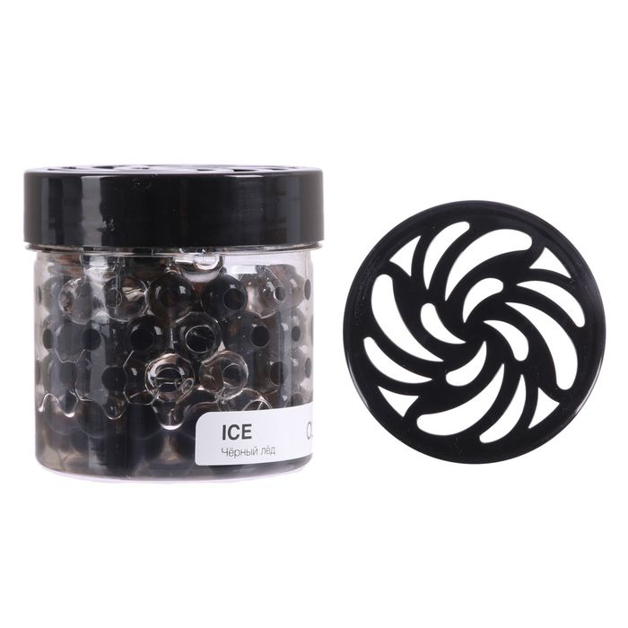 Ароматизатор воздуха гелевый "Жемчужины", черный лед, 100 г