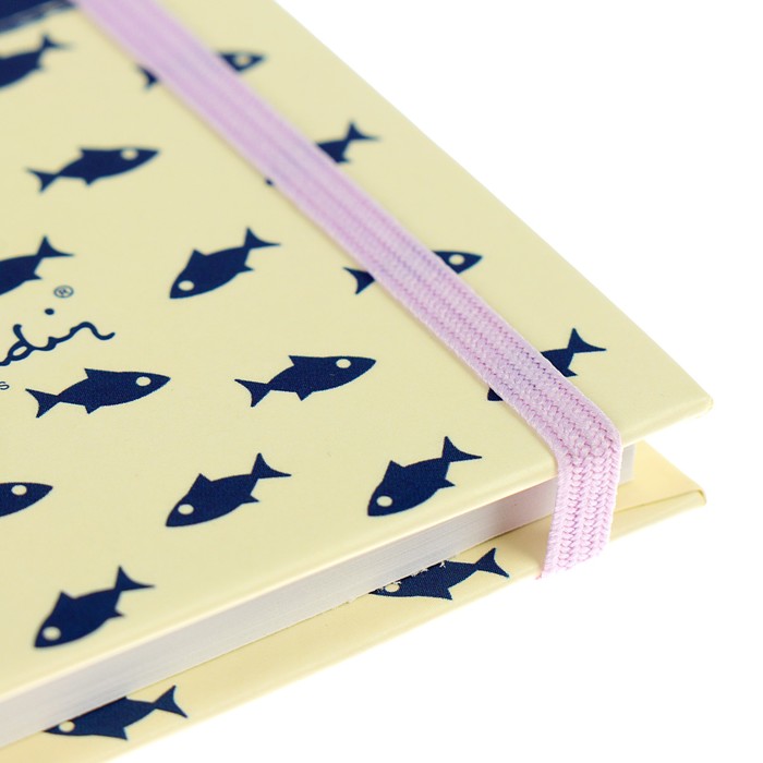 Еженедельник недатированный А6, 96 листов "Морской", твердая обложка, матовая ламинация, на резинке