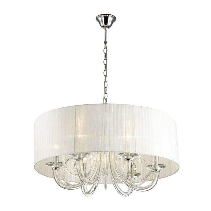 Люстра 1698-6P "Snow" 6xE14 40W хром 65x65x58 см