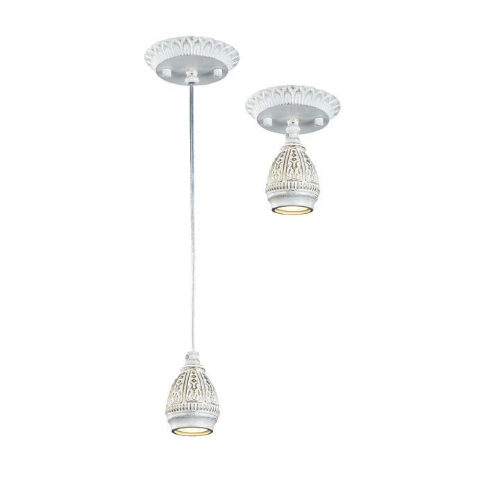 Светильник 1585-1P "Sorento" 1x35Вт GU10 белый золото, патина 10x10x124см