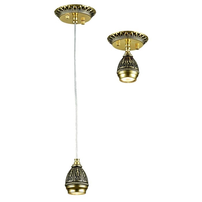 Светильник 1586-1P "Sorento" 1x35Вт GU10 черненное золото 10x10x124см