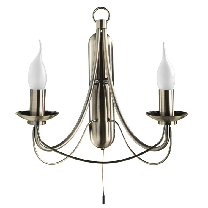 Бра "Maypole" 2x60W E14 бронза 31x20x31 см