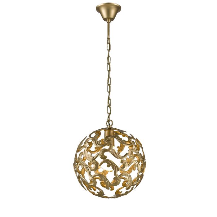 Люстра 1469-1P "Dorata" 1xE27 60W золото 30x30x30 см