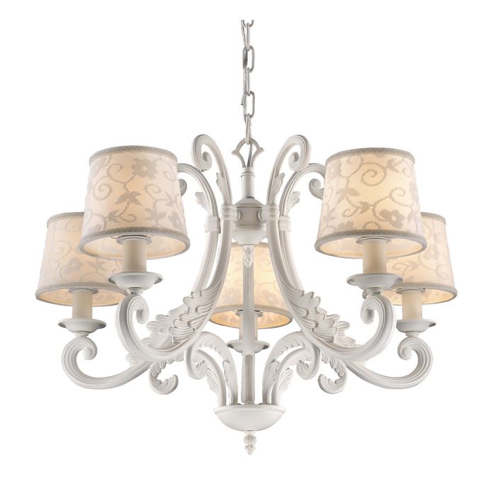 Люстра 1471-5P "Moniсa" 5xE14 40W белый 58x58x45 см