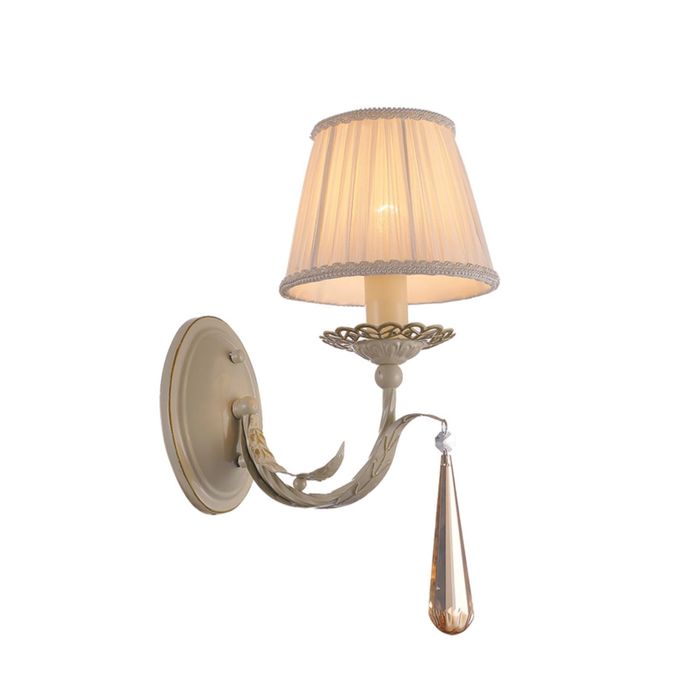 Бра "Triste" 1x40W E14 слоновая кость 15x27x27 см