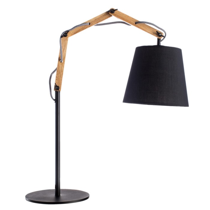 Настольная лампа Pinocchio 1x60W E27 чёрный 20x55x63 см