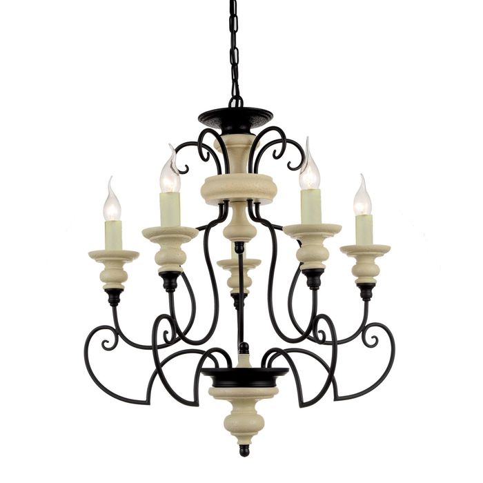 Люстра 1405-5P "Corfu" 5xE14 40W темно-коричневый 60x60x63 см