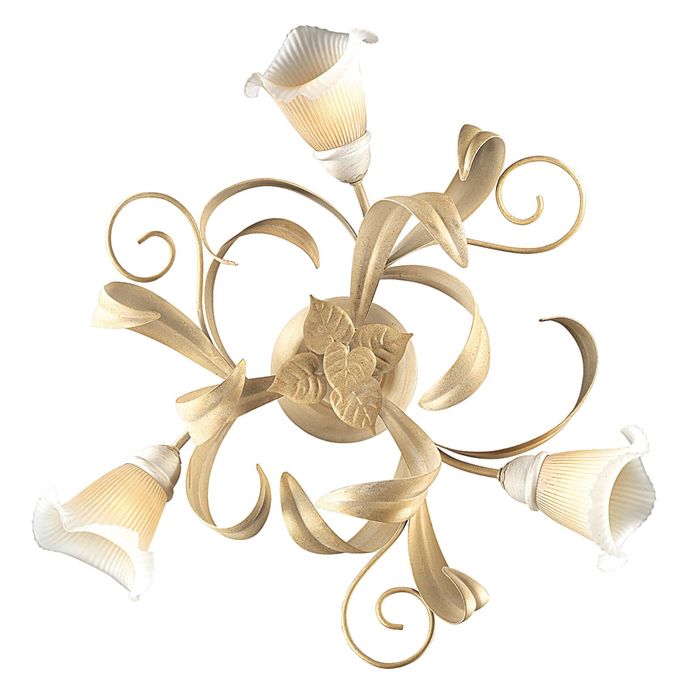 Люстра 1372-3U "Fioraia" 3xE14 40W слоновая кость 72,5x72,5x18,5 см