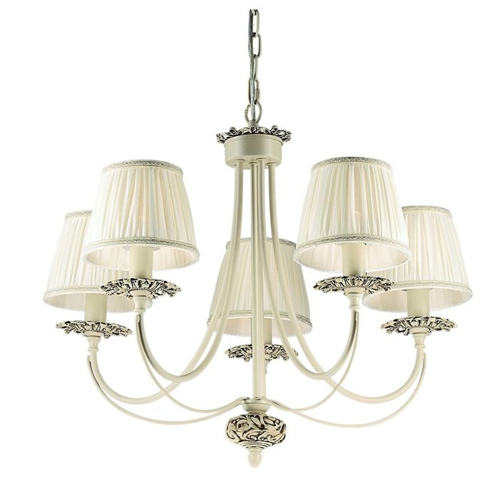 Люстра 1197-5P "Ultima" 5xE14 40W слоновая кость 63x63x48 см