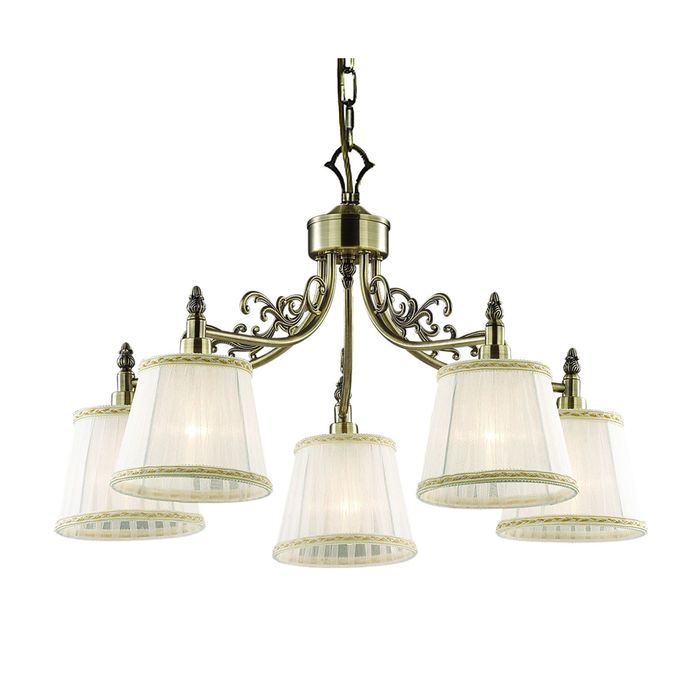 Люстра 1191-5P "Idilia" 5xE14 60W античная бронза 55x55x36 см
