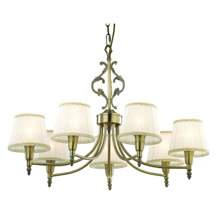 Люстра 1192-7P "Idilia" 7xE14 60W античная бронза 75x75x51 см