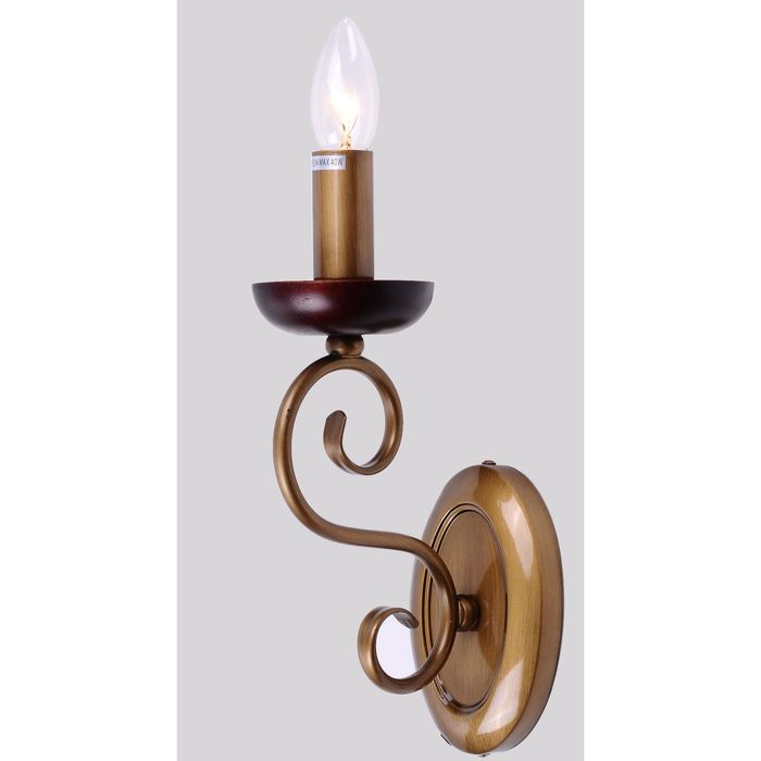 Бра 1148-1W "Orpheus" 1xE14 60W бронза 10x16x16 см