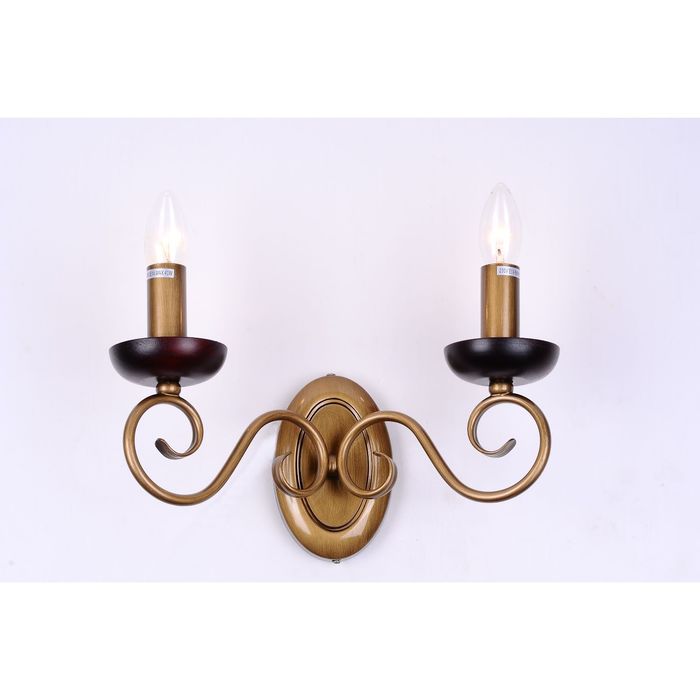 Бра 1148-2W "Orpheus" 2xE14 60W бронза 34x18x18 см