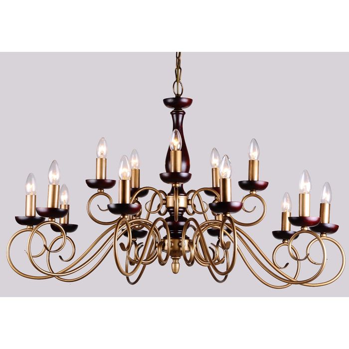 Люстра 1148-15P "Orpheus" 15xE14 60W бронза 100x100x62,5 см