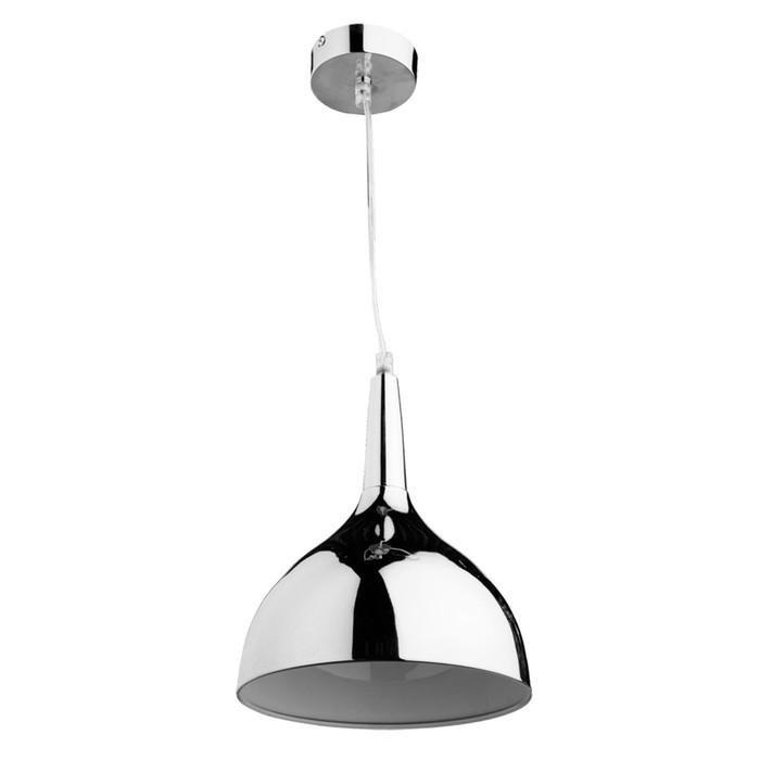 Люстра подвес "Helmet" 1x60W E27 хром 20x20x27 см