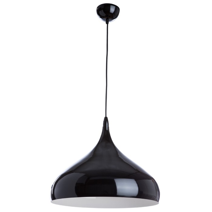 Люстра подвес "Helmet" 1x40W E27 черный 42x42x34 см