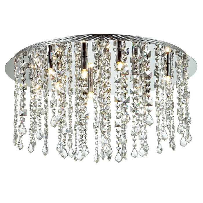 Люстра 1684-12C "Rain" 12xG9 40W хром 60x60x34 см