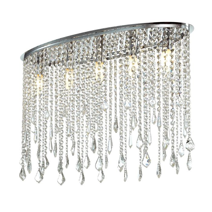 Люстра 1692-5C "Rain" 5xE14 40W хром 23x69x49 см