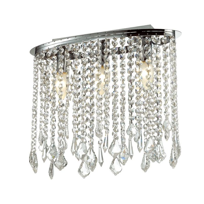 Люстра 1692-3C "Rain" 3xE14 40W хром 14x40x36 см