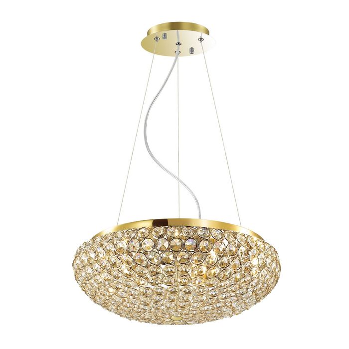 Люстра 1691-7P "Sunshine" 7xG9 40W  золото 46x46x120 см