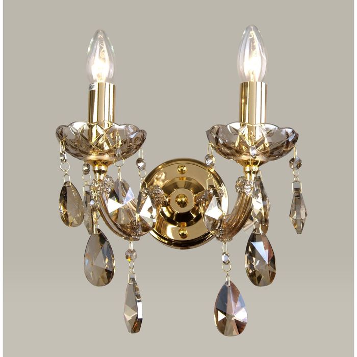 Бра "Teresia" 2x40W E14 золото 19x27x21 см