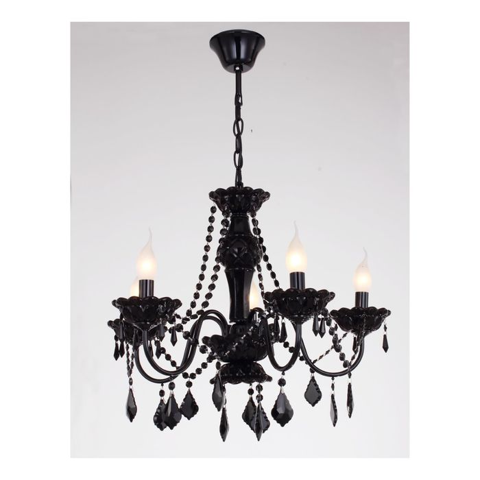 Люстра 1571-5P "Pantera" 5xE14 40W черный 55x55x45 см