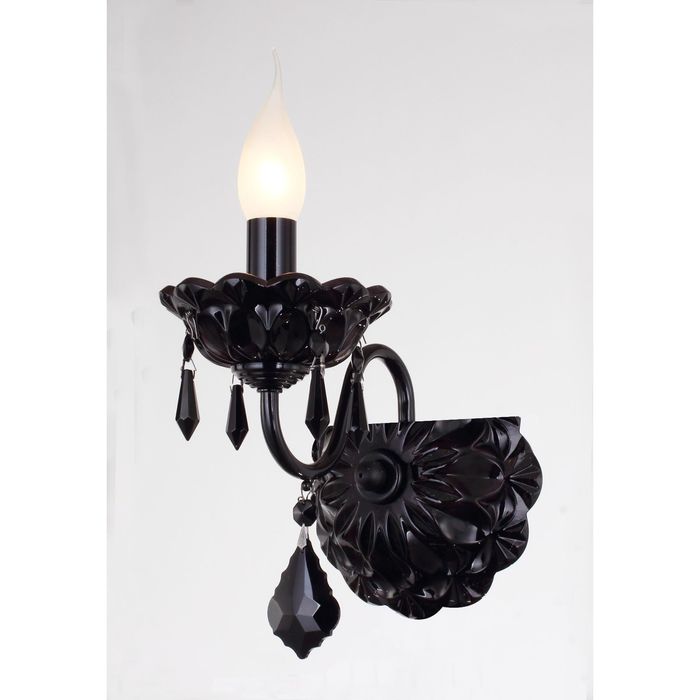 Бра "Pantera" 1x40W E14 черный 12x19x18 см