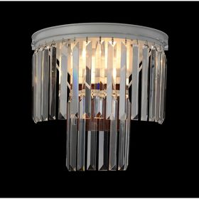 

Бра 1490-2W Geschosse 2xE14, 40W белый 18x30x35 см