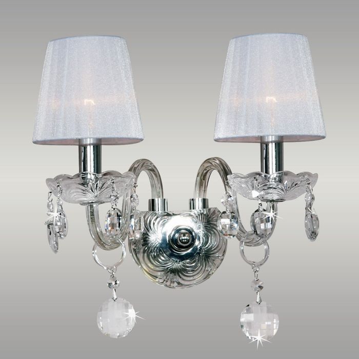 Бра "Royal" 2xE14 40W хром 28x20x32 см