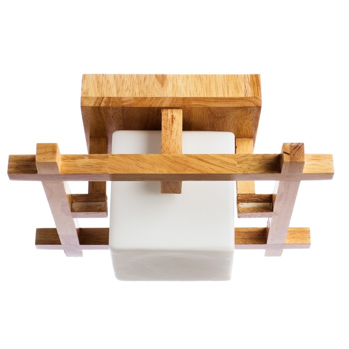 Светильник "Woods" 1x60W E27 коричневый 25x25x20 см