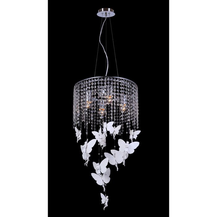 Люстра 1165-4PC "Fairies" 4xE27 60W хром 40x40x75 см