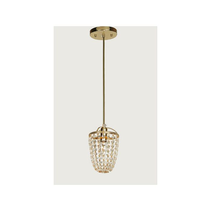 Люстра подвес "Caramel" 1xE14 40W золото 12x12x68 см