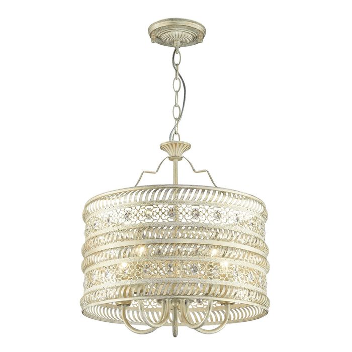 Люстра 1622-5P "Arabia" 5xE14 40W золотисто-белый 39,5x39,5x48,5 см