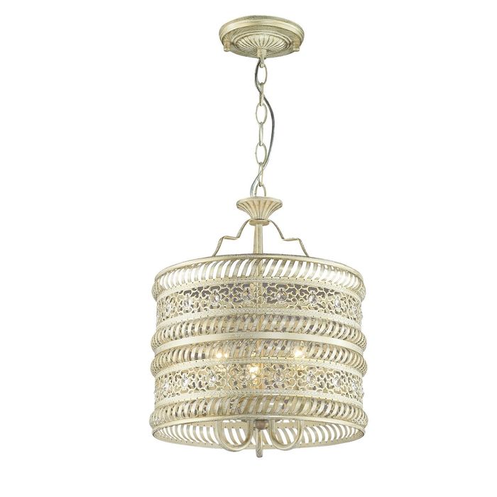 Люстра 1622-3P "Arabia" 3xE14 40W золотисто-белый 31x31x45 см